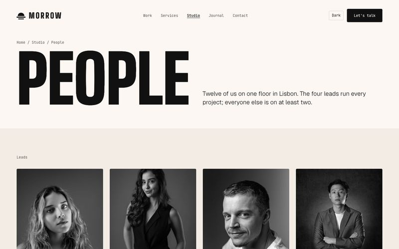 Team page preview
