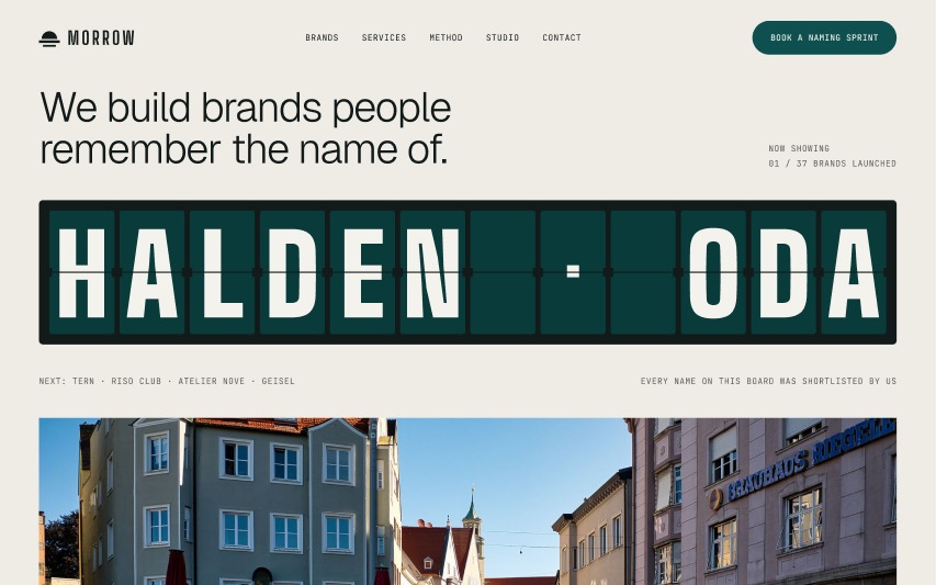 The Morrow Brand home page